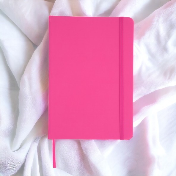 Блокнот A6 CORAL в обложке из экокожи / Скетчбук 100 листов